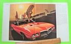 1969 Pontiac Firebird Dlx 12-pg Color Catalog Brochure 400 Esprit H o  350 Xlnt 