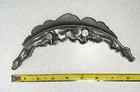 Rare 8    Vintage Metal Roses Flower Drawer Cabinet Pull Handle Sw9