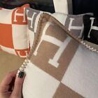 Turkish Cashmere H Blanket   Throw   Cushion Cover   Pillow Case  Hermes         
