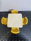 Vintage Little Tikes Dollhouse Dining   Kitchen Table   4 Chairs Furniture Set