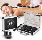 Hot Stones Massage Set  14pcs Basalt Portable Stone Kit With Warmer  Professi   