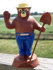 Vintage 1960s Smokey The Bear Plastic Coin Bank 8    Save With Smokey