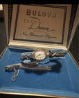 Bulova Diamond Dream Vintage Manual 17j Gold Filled Cushion Watch W  Box