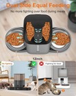 Large 5l Smart Automatic Pet Feeder    Stainless Steel Bowl-2 5g Wifi