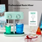 Mezclador De Resina De Doble Cabezal Con Paletas De Silicona En Espiral Us Nuevo