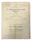 Georgia Tech Yellow Jackets 1922 Football Yearbook Program Red Barron Cover