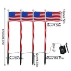 Led Solar Flag Lights Outdoor Courtyard Villas Ground Lights Garden Decoration