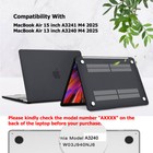 For Macbook Air 13 6  15  A3240 A3241 M4 Hard Case Shell   Screen keyboard Cover