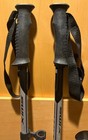 Swix Techlite Black Silver 49 1 2 Inch    125 Cm Ski Poles Nylon Strap Grips New