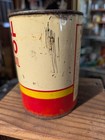 Vintage Original Shell X-100 Motor Oil 1 Quart All Metal Can