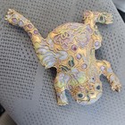 Chinese Frog Dynasty Filigree Lucky Animal 4   Detailed Cloisonn  