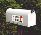 8x4-inch Reflective Outgoing Mail Magnetic Mailbox Red Flag Sign