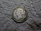1886 Large Date Canada Canadian Silver 10 Cent Victoria Coin  R2