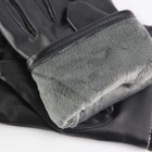 Men Fleece Lined Touchscreen Lambskin Leather Gloves Mitten Warm Driving Winter