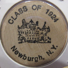 1984 Newburgh Free Academy Newburgh  Ny Wooden Nickel - Token New York