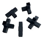 Square Tube Connector Plastic Joint 2 3 4 5-way Fasteners For Shelving Rack