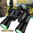 180x100 Hd Military Zoom Powerful Binoculars Day low Night Optics Hunting   Case