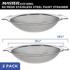 Stainless Steel Paint Strainer  2pack - Fits Over 5 Gallon Paint Bucket Cans