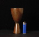 Vintage Japanese Bronze Vase  Signed  With Original Wooden Box  Zj53