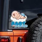 Baby On Board Warning Sticker For Car Bumper Or Rear Windshield  5 51  x5 51   