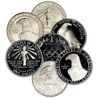 Twenty  20  Us Silver  1 Commemorative Coins In Capules  7734 Oz Random Date