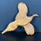 Vintage Flying Pheasant Wall Hanging Bird Figure Mcm Rustic Cabin Home Decor 8in