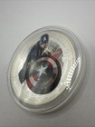 2015 Captain America Niue 1 Oz Silver New Zealand Mint Au  50369