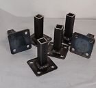 Weld On 6 Pack Lot Metal Post Repair For Handrail  1  Sq  Legs 4 h 3  X 3  Plate
