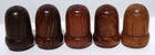 Ten Hand Turned     Different Wood Thimbles