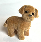Ganz Miniature Collectible Flocked Fuzzy Puppy Dog  1 3 4  Tall