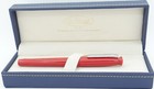 Conklin Victory Red   Chrome Fountain Pen In Box - Medium Nib