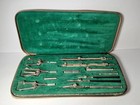 13 Piece Large Vintage Antique German Drafting Set Compass Germany Drafting Set