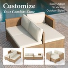 Outdoor Furniture Rattan Furniture Patio Conversation Set Outdoor Wicker Sofa