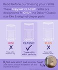 Diaper Pail Refill Bags Compatible With Dekor Classic  4 Pack