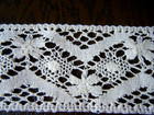 Antique 2  Trim Bobbin Lace Beautiful Inserter Butterflies Design Over 4 Yards