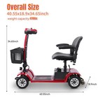 20ah 4-wheel Mobility Scooter For Adults Seniors 21 Mile 419lbs Electric Scooter