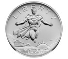 2025  p  2 5 Oz Silver Dc Comics Superman Medal In Ogp