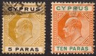 Cyprus Scott 48-59 Vf Used 1904-1907 Complete Set Edward Vii