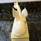 Vintage Mann Pegasus Figurine Greek Mythology Winged Horse W  Music Box