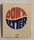 Pepsi Cola Don t Liter You ve Got A Lot To Live Vtg Unused Matchbook Hippie K72