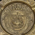 Vintage Nautical Heavy Brass Cigar  Ashtray 7 Inch Diameter