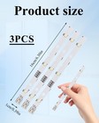 3pcs Led Strip Light For Rongsheng hisense 16cm X 1cm  White-3pcs