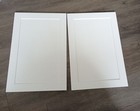 Shaker Style White Cabinet Doors  pair   18 5  X 27 5