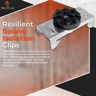 Resilient Sound Isolation Clips 100x W Screws Best Price On The Internet