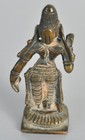 Antique Bronze Statue Of Goddess Parvati Wife Of Shiva  Hindu God