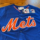 Vintage New York Mets Blue Majestic Jersey Authentic Ny L Cool Base