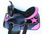 Western Cordura Trail Barrel Pleasure Horse Saddle Bridle Black 49100