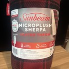 Brand New Sunbeam Microplush Sherpa Heated Throw