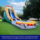 Herokiddo T-rex 18  Inflatable Water Slide With Air Blower   Detachable Pool