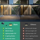 468 Led Solar Motion Sensor Wall Light Outdoor Garden Yard Security Flood Lamp